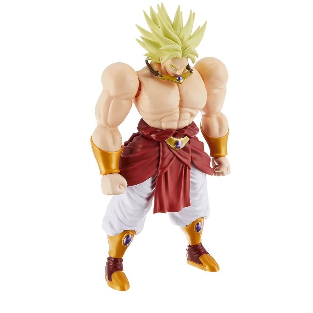 Dragon Ball Z Broly Figure with Gold and Red Accents